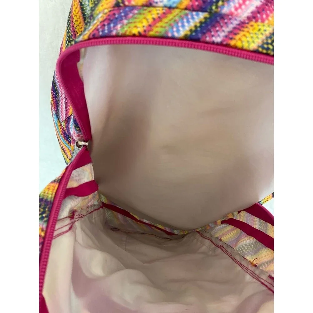 JanSport Big Student Backpack Multi-Color Diagonal Woven Stripe